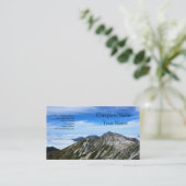 立山連峰の山並み 名刺 (スタンド正面)