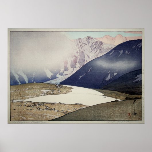 立山 別山, Tateyama Bessan, Hiroshi Yoshida, Woodcut ポスター (正面)