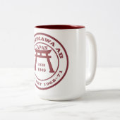 立川町の航空基地のマグUSAF ツートーンマグカップ (正面右)