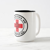 立川町の航空基地の日本病院 ツートーンマグカップ (正面右)