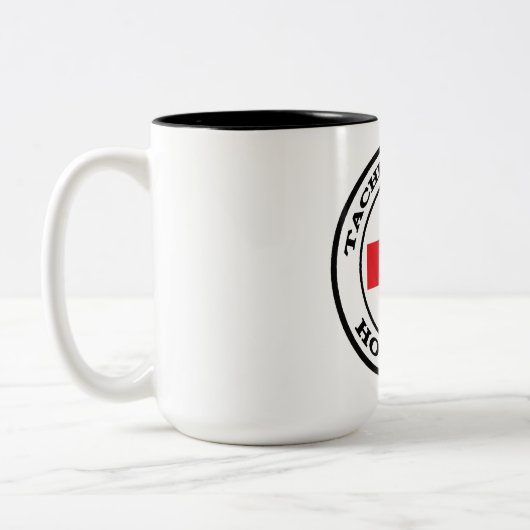 立川町の航空基地の日本病院 ツートーンマグカップ (左)