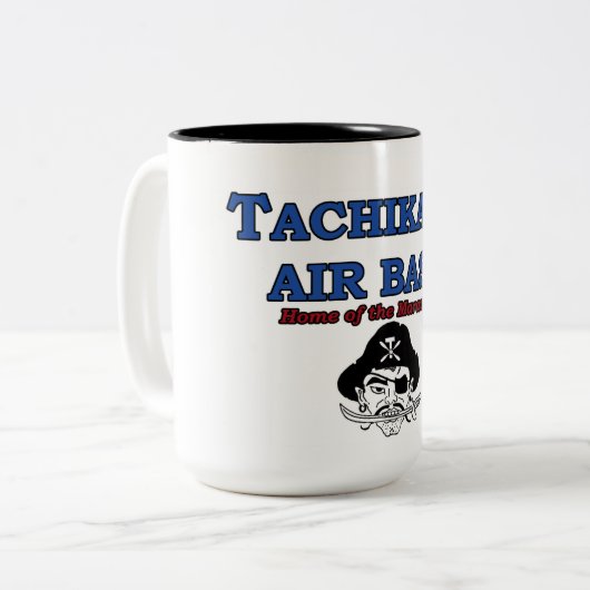 立川町の航空基地 ツートーンマグカップ (正面左)