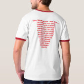 立川町AB日本の第20死傷者の足場のFLT Tシャツ (裏面)