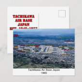立川空軍基地ジャパン1945年~1977年はがき ポストカード (正面/裏面)