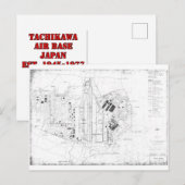 立川空軍基地ジャパン1945年～1977年はがき ポストカード (正面/裏面)
