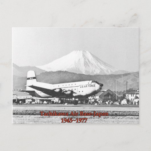 立川空軍基地ジャパン1945年~1977年はがき ポストカード (正面)