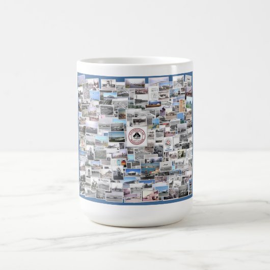 立川空軍基地フォトジャパンコラージュ1945-1977 コーヒーマグカップ (中央)