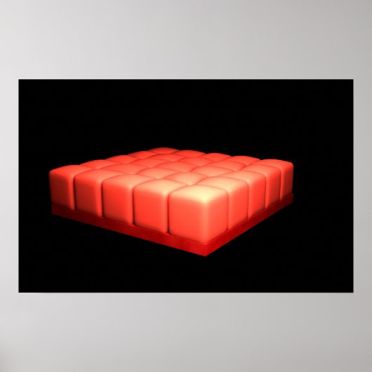 立方上皮性シンプル概念像 ポスター (正面)