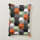 立方体とボリュームを使用したシームレスなジオメトリパターン アクセントクッション (裏面(縦))