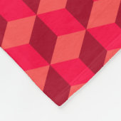 立方体になる赤 フリースブランケット (角)