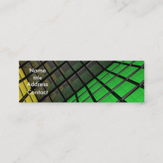 立方体のデザイン-プロフィールカード スキニー名刺