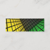 立方体のデザイン-プロフィールカード スキニー名刺 (裏面)