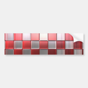 立方体のバンパーステッカー バンパーステッカー