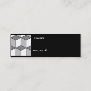 立方体のプロフィールカード スキニー名刺