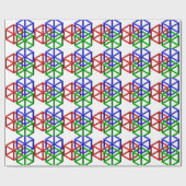 立方体の不可能な幾何学の目の錯覚 ラッピングペーパー (フラット)