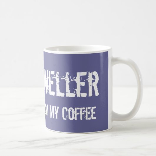 立方体の住人: 私のコーヒーから遠くになステップ コーヒーマグカップ (右)