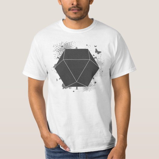 立方体の八面体のArchemedianの固体 Tシャツ (正面)
