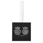 立方体の形状 キューブオーナメント (正面)