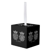 立方体の形状 キューブオーナメント (裏面アングル)