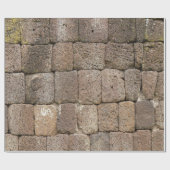 立方体の石塀 ラッピングペーパー (フラット)