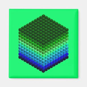 立方体3Dパターン マグネット