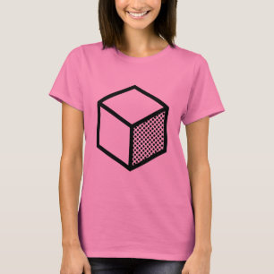 立方体 – ライトの黒 Tシャツ