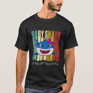 立方体- kuteのベビーの鮫Doo Doo Doo Tシャツ