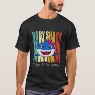 立方体- kuteのベビーの鮫Doo Doo Doo Tシャツ