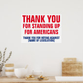 立法に反対する投票をありがとうテンプレート ポスター (キッチン)