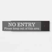 立派で清潔な「エントリーなし」 サインプレート (正面)