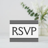 立派で豪華な「RSVP」ポストカード ポストカード (スタンド正面)