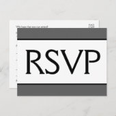 立派で豪華な「RSVP」ポストカード ポストカード (正面/裏面)