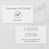 立派なイノベーターの名刺 名刺 (正面/裏面)