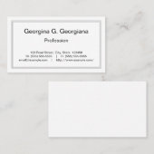 立派なシンプルプロフェッショナル名刺 名刺 (正面/裏面)