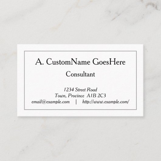 立派なプロフェッショナル名刺 名刺 (正面)