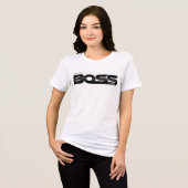 立派なボスお父さんお祝い トライブレンドTシャツ (正面全面)