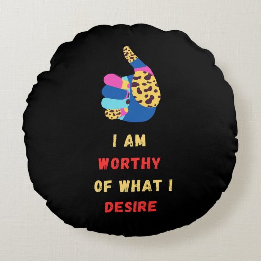 立派な丸い枕 ラウンドクッション (正面)