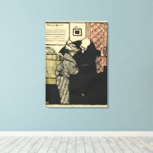 立派な人が若い女を引張り込む キャンバスプリント (インサイチュ (ウッドフロア))