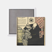 立派な人が若い女を引張り込む マグネット (正面/裏面)