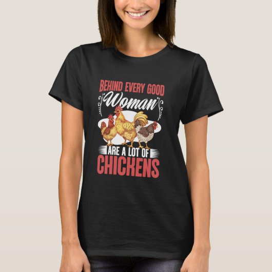 立派な女性養鶏家+農業+動物 チ Tシャツ (正面)