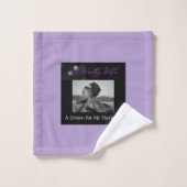 立派な妻の薄紫と紫のバスタオルセット バスタオルセット (ウォッシュタオル)