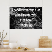 立派な弁護士が金を要する ポスター (キッチン)