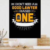 立派な弁護士を育てた ポスター (キッチン)