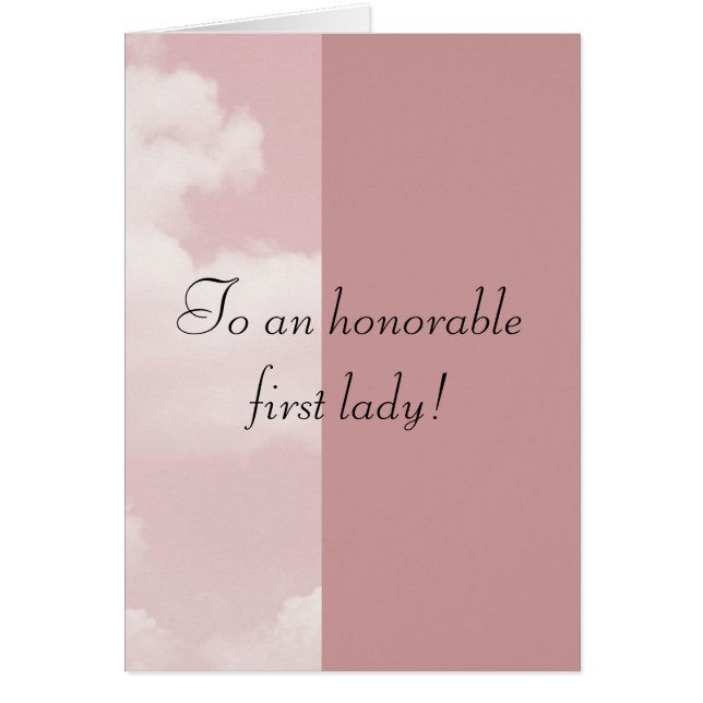 立派な最初女性 (正面)