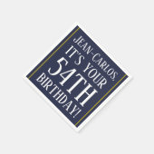 立派な54番目の誕生日紙ナプキンス スタンダードカクテルナプキン (角)