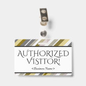 立派な「正規の訪問者！」 バッジ (Back with Clip)