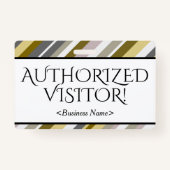 立派な「正規の訪問者！」 バッジ (裏面)