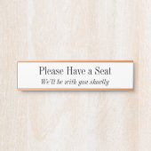 立派エレガントな席を取って サインプレート (正面)