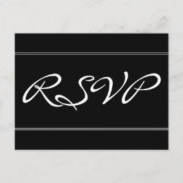 立派エレガントな「RSVP」ポストカード ポストカード