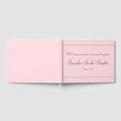 立派ミニマルなメモリアルゲストブック ゲストブック (全面)